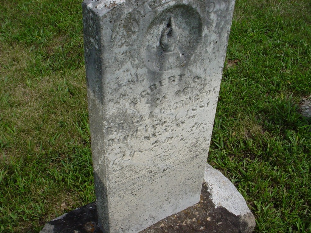  Egbert C. Carrington Headstone Photo, Dry Fork Cemetery, Callaway County genealogy