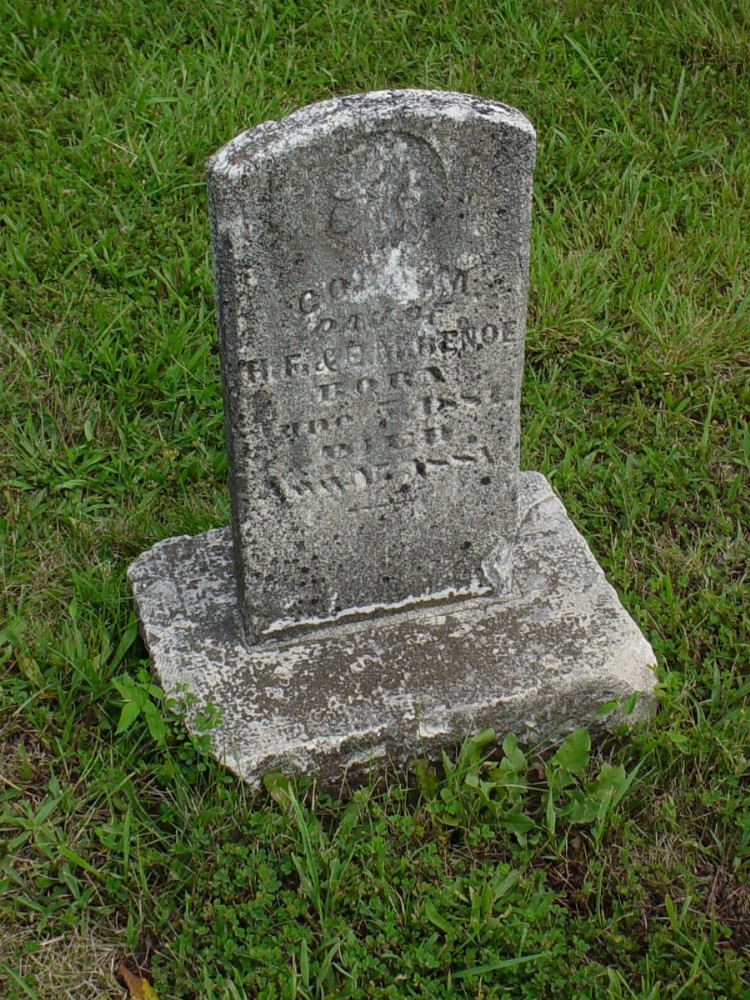  Cora M. Renoe Headstone Photo, Dry Fork Cemetery, Callaway County genealogy