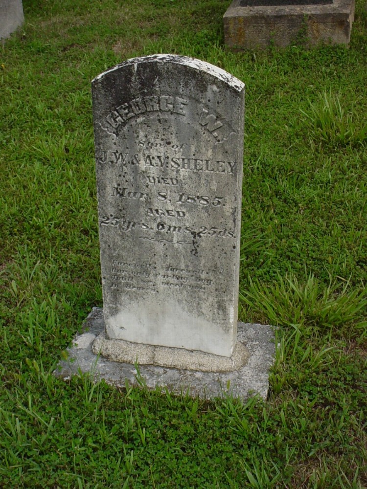  George W. Sheley Headstone Photo, Dry Fork Cemetery, Callaway County genealogy