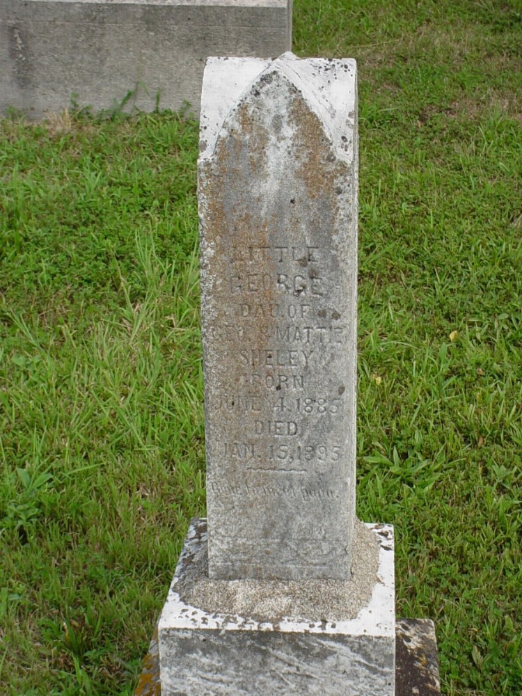  Little George Sheley Headstone Photo, Dry Fork Cemetery, Callaway County genealogy