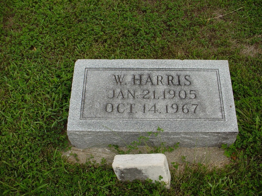  W. Harris Vaughn Headstone Photo, Dry Fork Cemetery, Callaway County genealogy