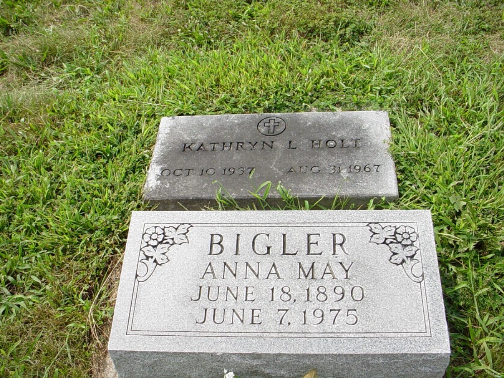  Anna May Wilkerson Clatterbuck Bigler Headstone Photo, Dry Fork Cemetery, Callaway County genealogy