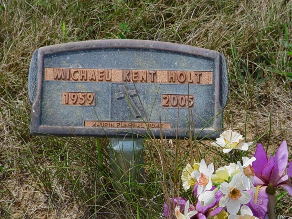  Michael Kent Holt Headstone Photo, Dry Fork Cemetery, Callaway County genealogy