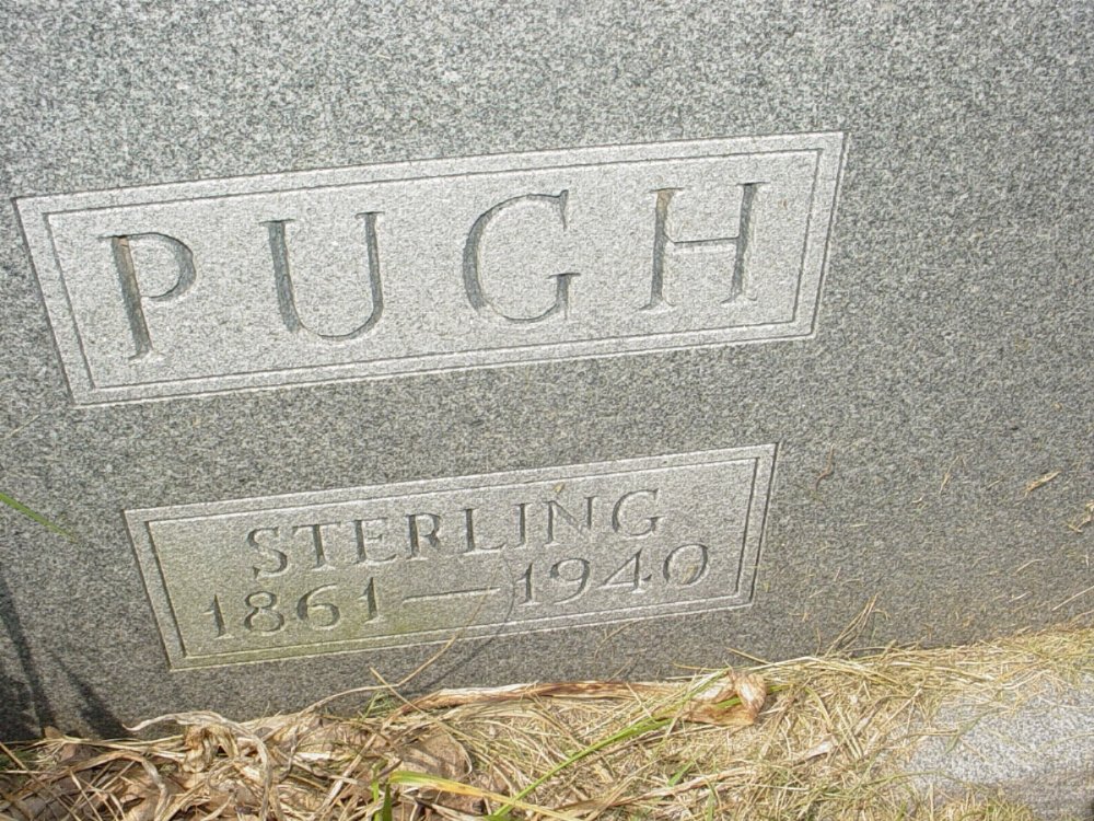  James Sterling Pugh Headstone Photo, Ebenezer Baptist Church Cemetery, Callaway County genealogy