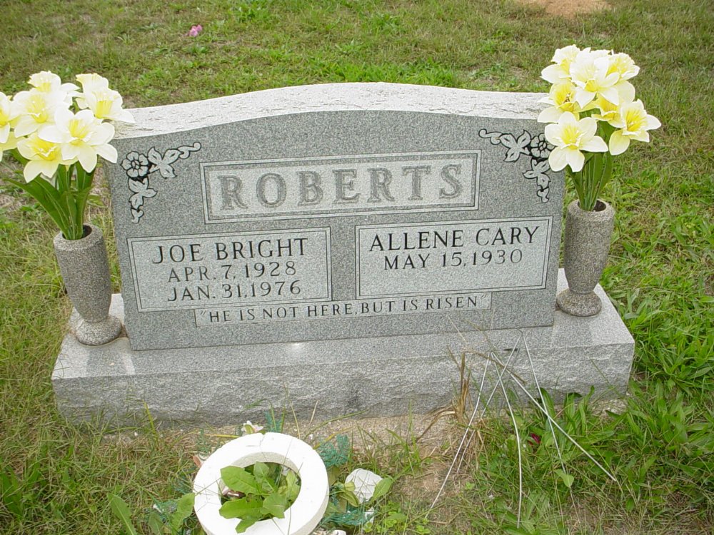  Joe B. Roberts Headstone Photo, Ebenezer Baptist Church Cemetery, Callaway County genealogy