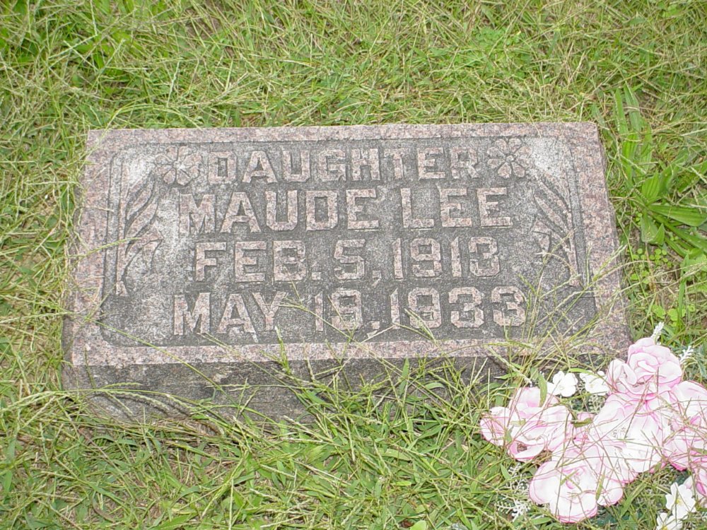  Maude Lee Pasley Headstone Photo, Ebenezer Baptist Church Cemetery, Callaway County genealogy