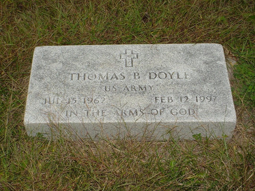  Thomas B. Doyle Headstone Photo, Ebenezer Baptist Church Cemetery, Callaway County genealogy
