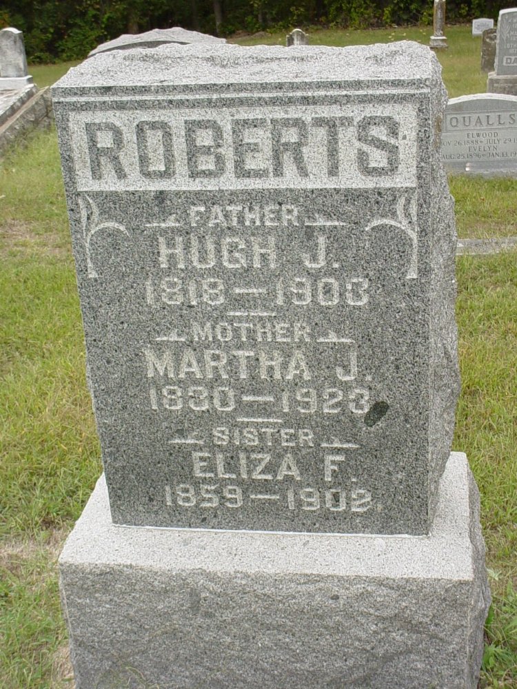  Hugh J. Roberts, Martha J. Sacre, & Eliza F. Roberts