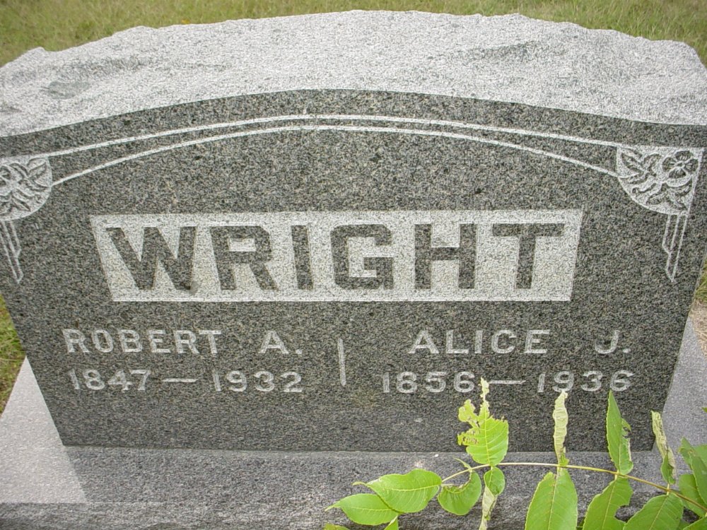  Robert A. Wright & Judith A. Simco Headstone Photo, Ebenezer Baptist Church Cemetery, Callaway County genealogy