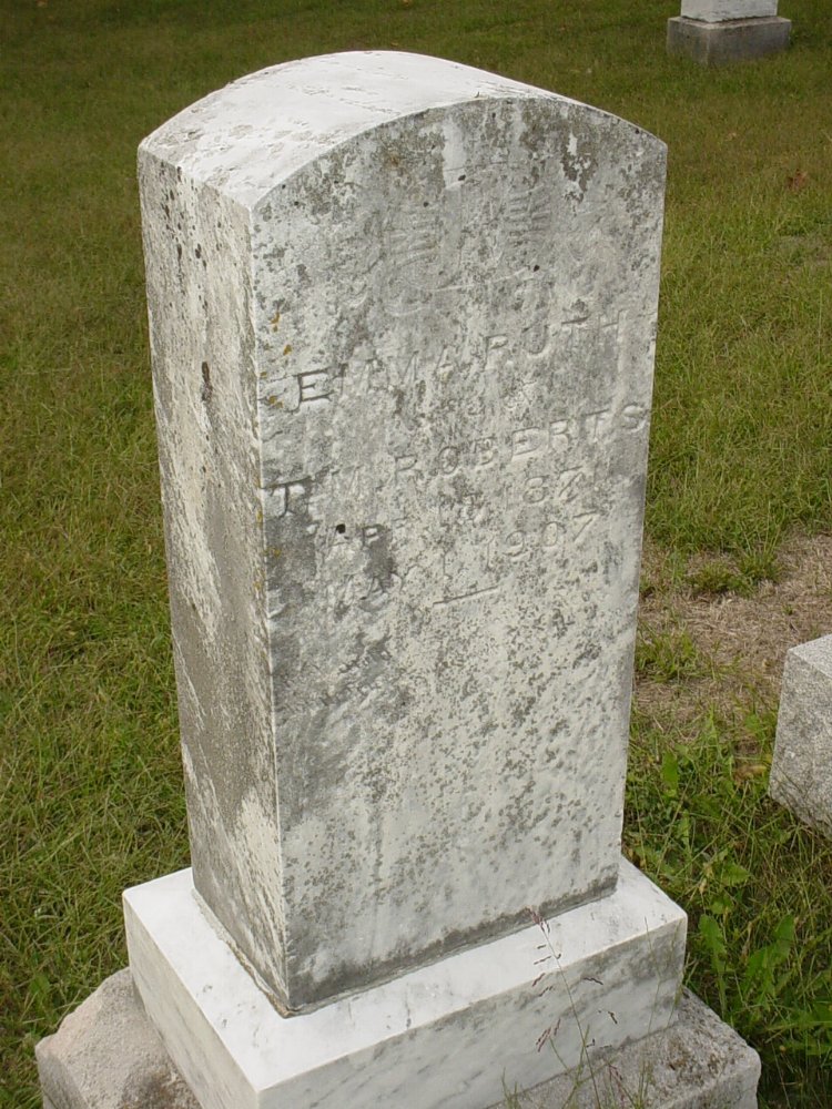  Emma Goodman Roberts Headstone Photo, Ebenezer Baptist Church Cemetery, Callaway County genealogy