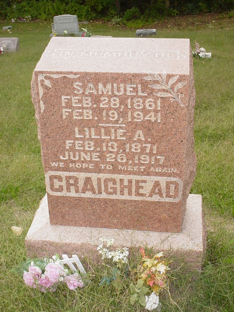  Samuel Craighead & Lillie A. Draper