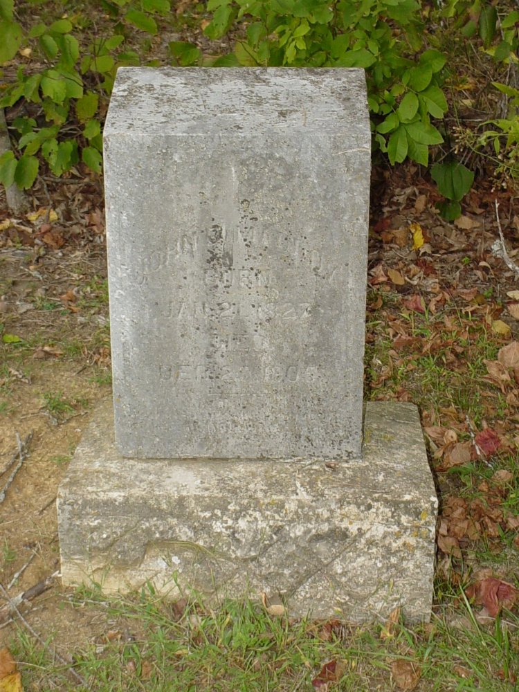  John Maddox Headstone Photo, Ebenezer Baptist Church Cemetery, Callaway County genealogy