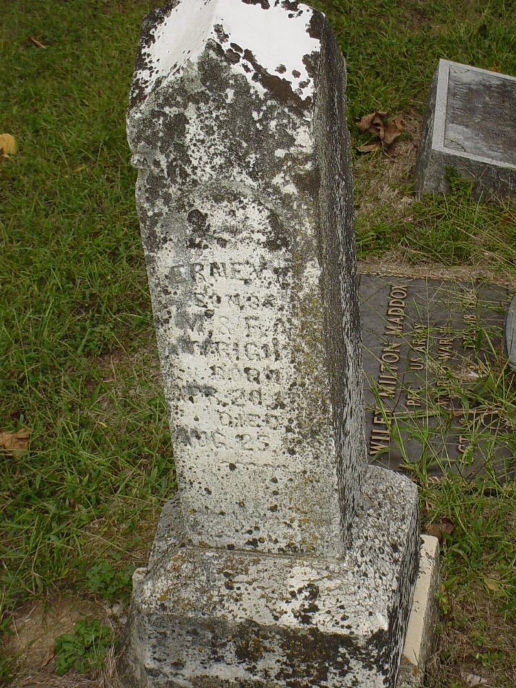  Ernest Carson Wright Headstone Photo, Ebenezer Baptist Church Cemetery, Callaway County genealogy