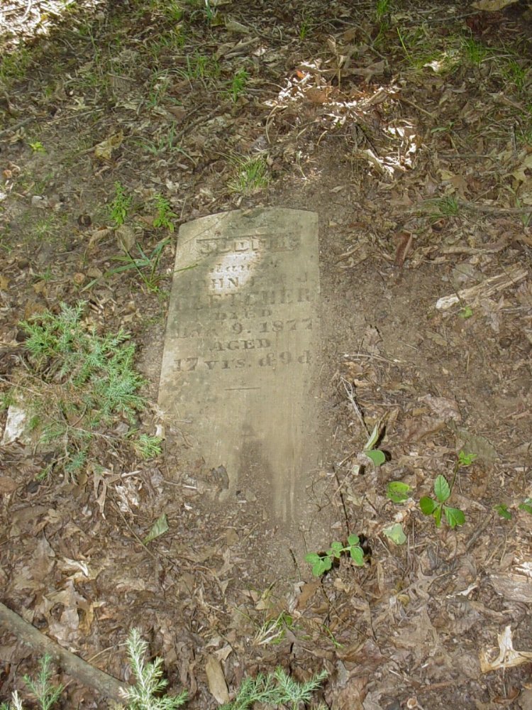  Judith Leroy Fletcher Headstone Photo, Fletcher - Hill Cemetery, Callaway County genealogy