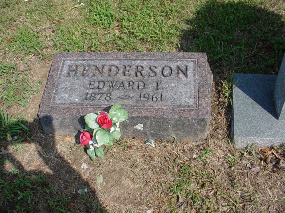  Edward T. Henderson Headstone Photo, Guthrie Cemetery, Callaway County genealogy