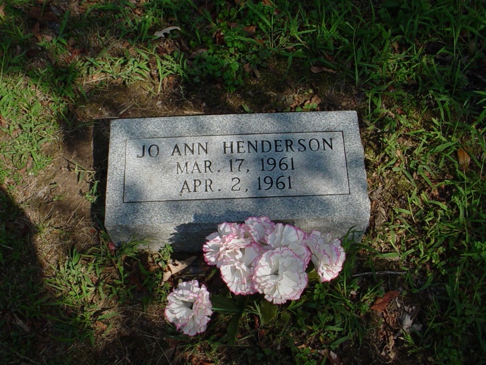  Jo Ann Henderson Headstone Photo, Guthrie Cemetery, Callaway County genealogy