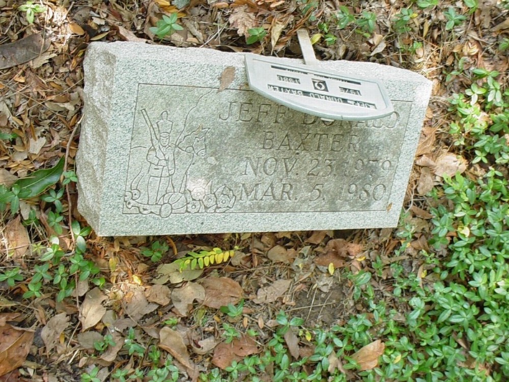  Jeff Donald Baxter Headstone Photo, Guthrie Cemetery, Callaway County genealogy