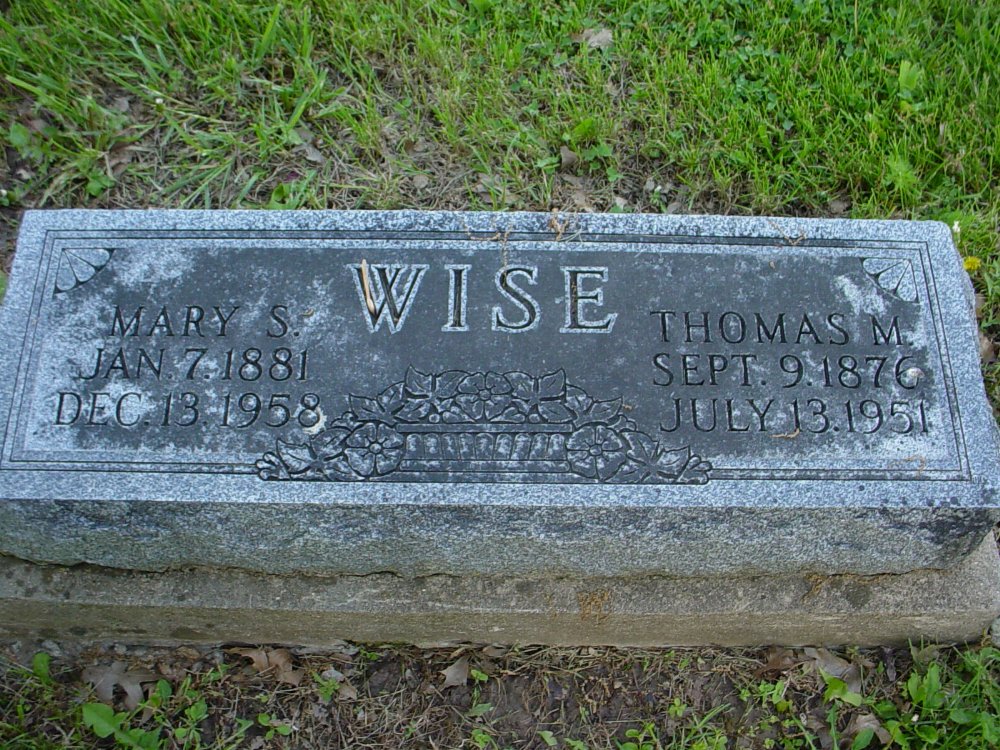 Thomas M. Wise & Mary V. Smith