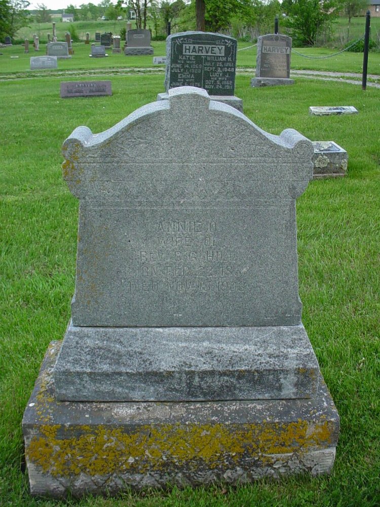  Ann Craghead Hill Headstone Photo, Hams Prairie Christian Cemetery, Callaway County genealogy
