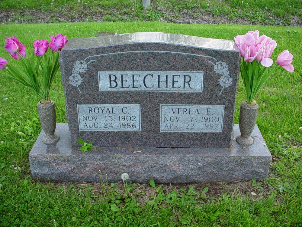  Royal Beecher & Verla Maddox Headstone Photo, Hams Prairie Christian Cemetery, Callaway County genealogy