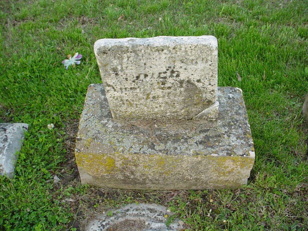  Sarah Hale Craighead Headstone Photo, Hams Prairie Christian Cemetery, Callaway County genealogy