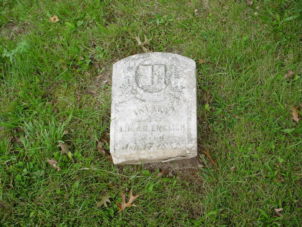  Infant Daughter English Headstone Photo, Harmony Baptist Cemetery, Callaway County genealogy