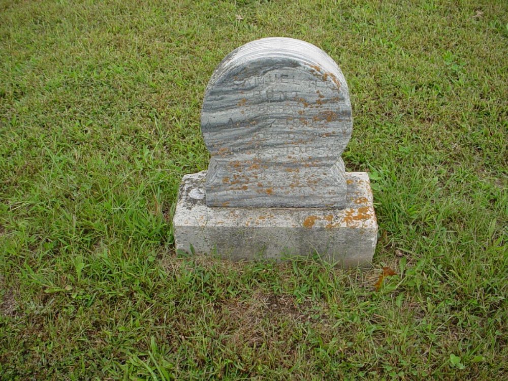  Samuel H. Hunt Headstone Photo, Harmony Baptist Cemetery, Callaway County genealogy