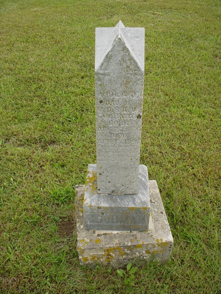  Viola Goodman Headstone Photo, Harmony Baptist Cemetery, Callaway County genealogy