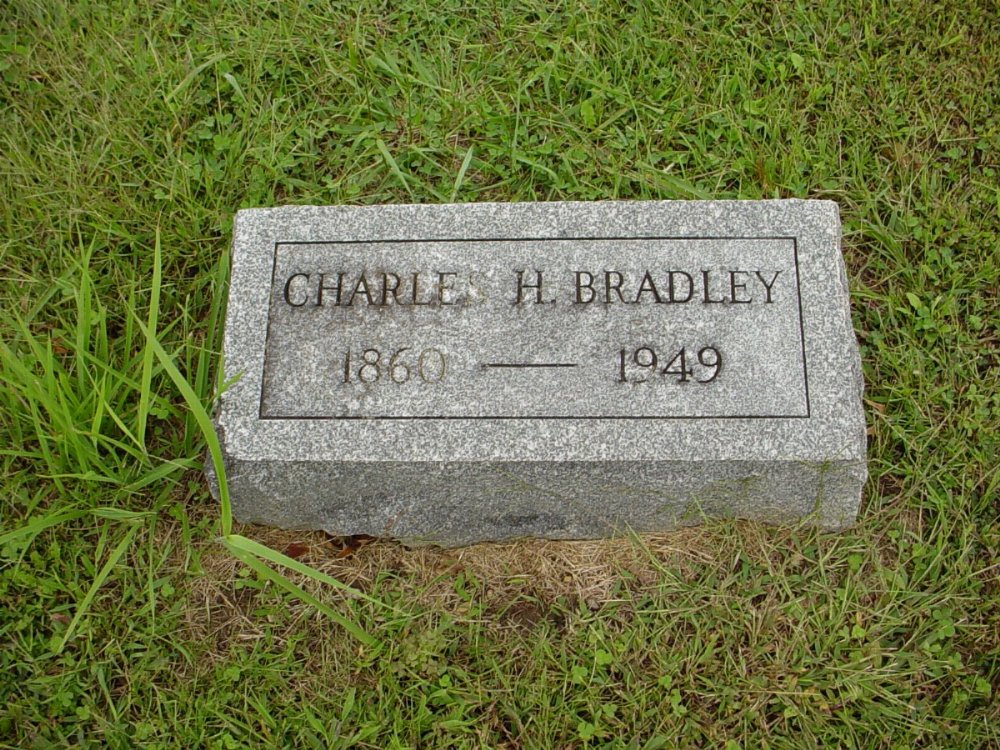  Charles H. Bradley Headstone Photo, Harmony Baptist Cemetery, Callaway County genealogy