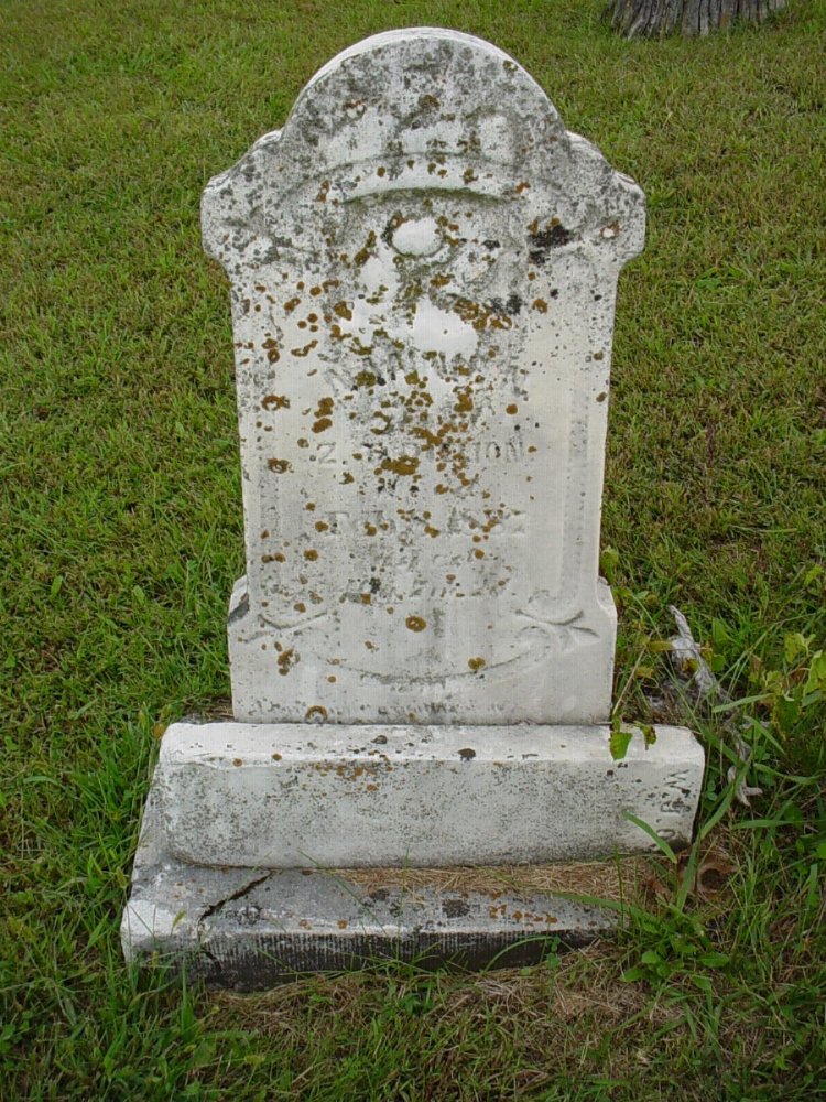  Nannie Dillion Headstone Photo, Harmony Baptist Cemetery, Callaway County genealogy