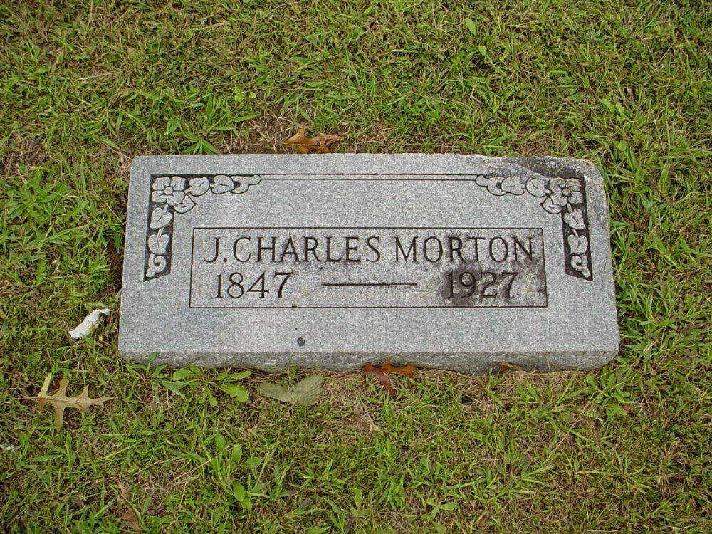  J. Charles Morton Headstone Photo, Harmony Baptist Cemetery, Callaway County genealogy
