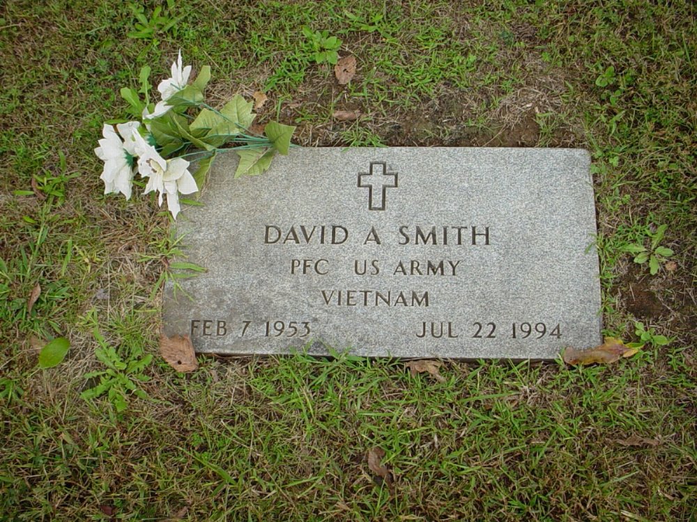  David Smith Headstone Photo, Harmony Baptist Cemetery, Callaway County genealogy