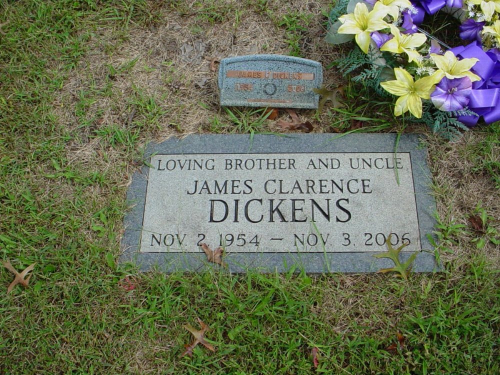  James Clarence Dickens Headstone Photo, Harmony Baptist Cemetery, Callaway County genealogy