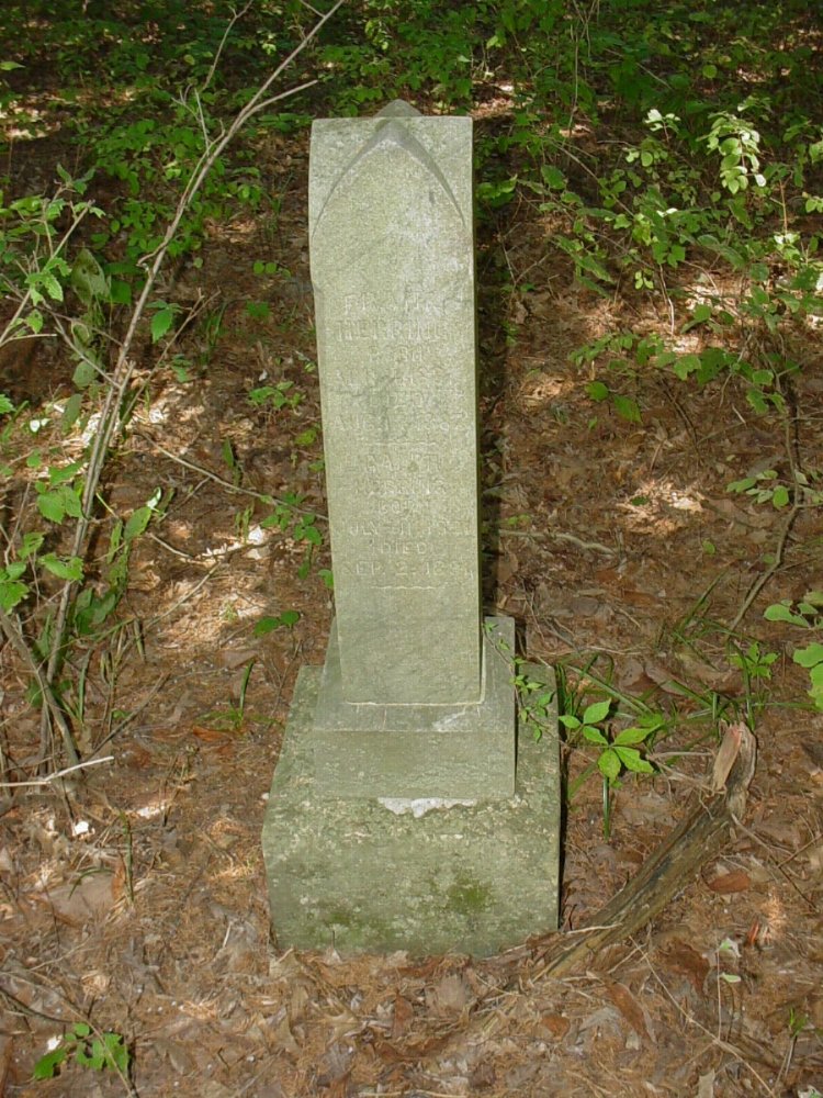  Frank Herring Headstone Photo, Herring Private Cemetery #1, Callaway County genealogy