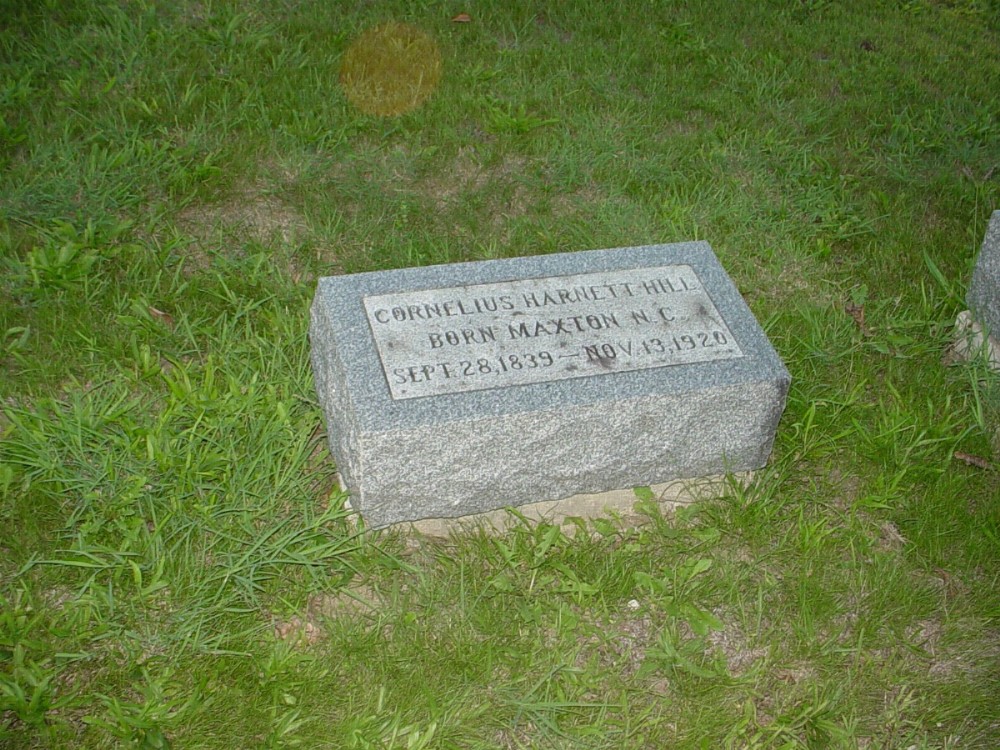  Cornelius Harnett Hill Headstone Photo, Hillcrest Cemetery, Callaway County genealogy