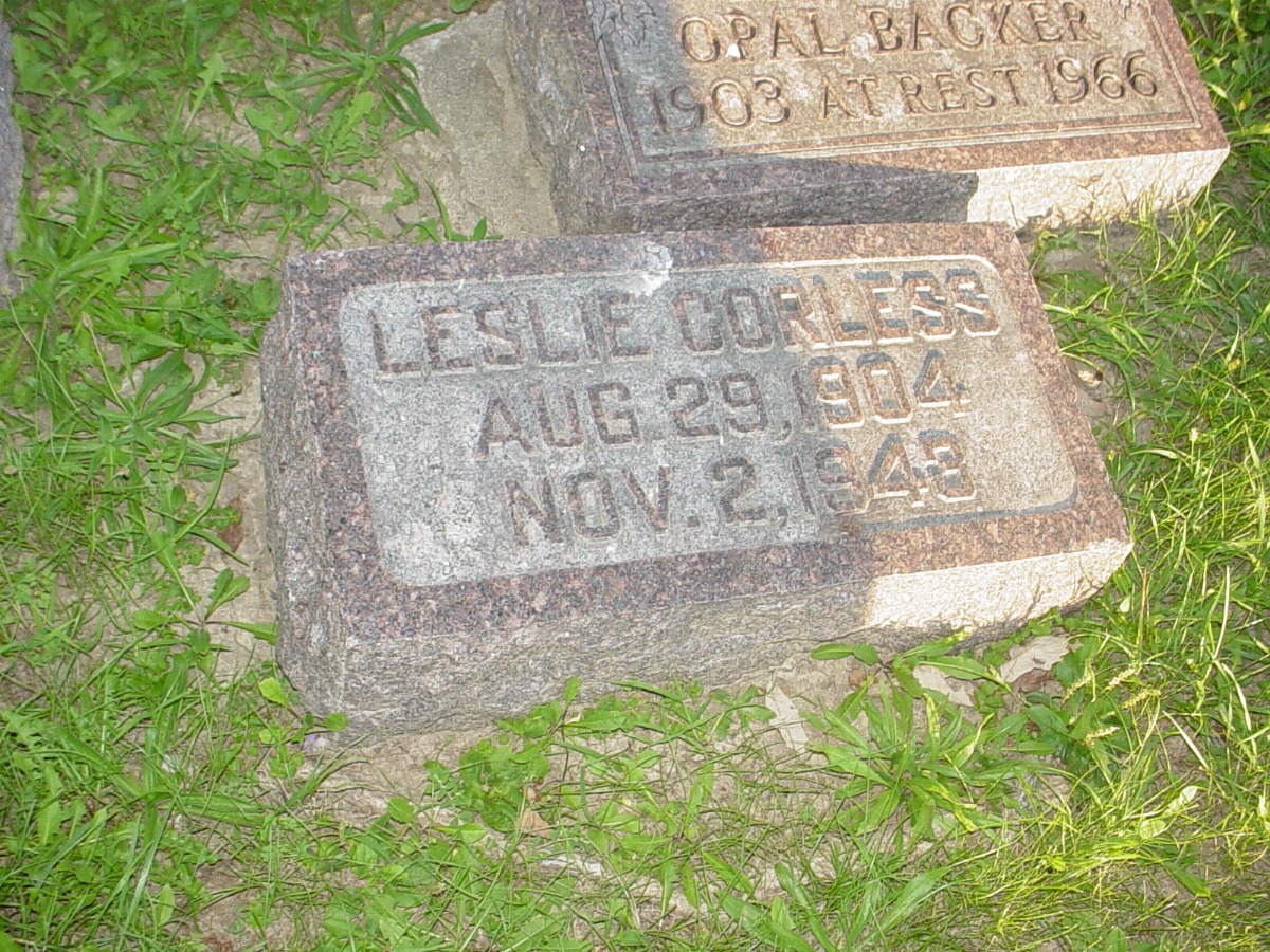  Leslie Corless Simco Headstone Photo, Hillcrest Cemetery, Callaway County genealogy