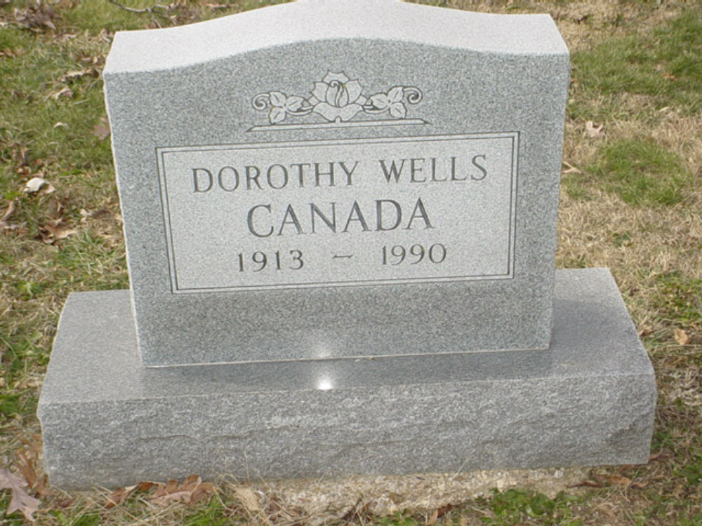  Dorothy Wells Canada Headstone Photo, Hillcrest Cemetery, Callaway County genealogy