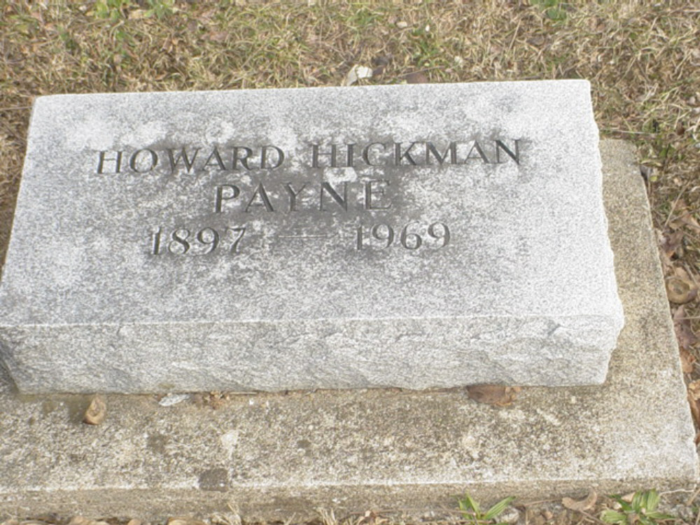  Howard Hickman Payne Headstone Photo, Hillcrest Cemetery, Callaway County genealogy