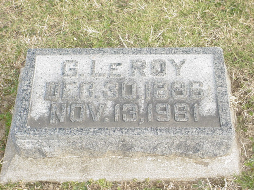  George LeRoy Dawson Headstone Photo, Hillcrest Cemetery, Callaway County genealogy