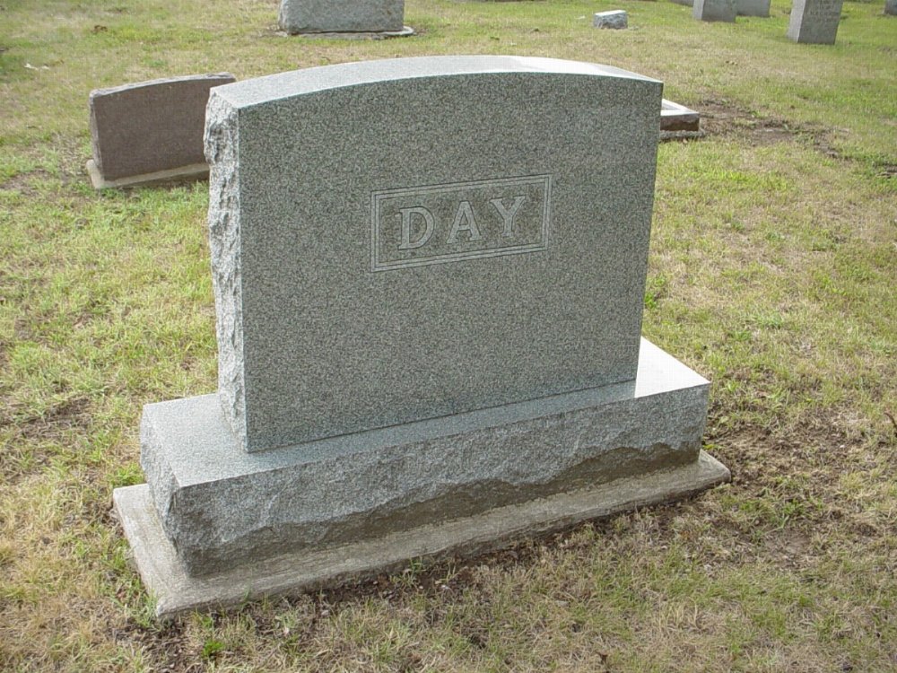  Day family Headstone Photo, Hillcrest Cemetery, Callaway County genealogy