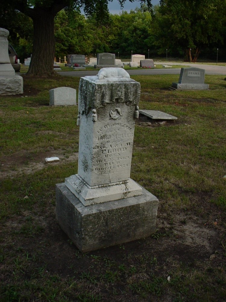  Maude Muller Flood Headstone Photo, Hillcrest Cemetery, Callaway County genealogy