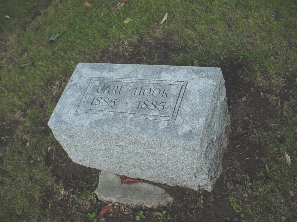  Carl Hook Headstone Photo, Hillcrest Cemetery, Callaway County genealogy