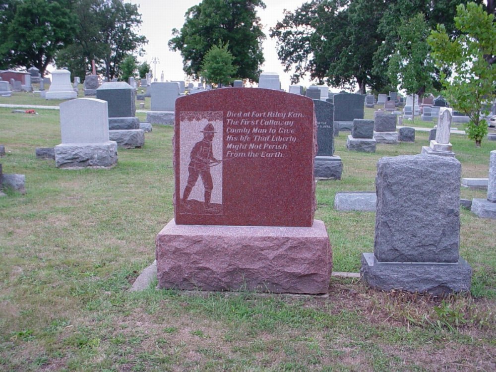  Lester Dean Stambaugh Headstone Photo, Hillcrest Cemetery, Callaway County genealogy
