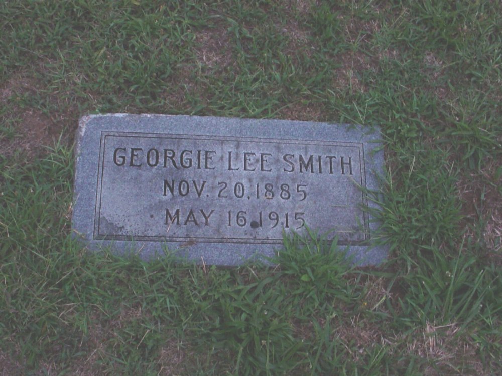  Georgie Lee Smith Headstone Photo, Hillcrest Cemetery, Callaway County genealogy