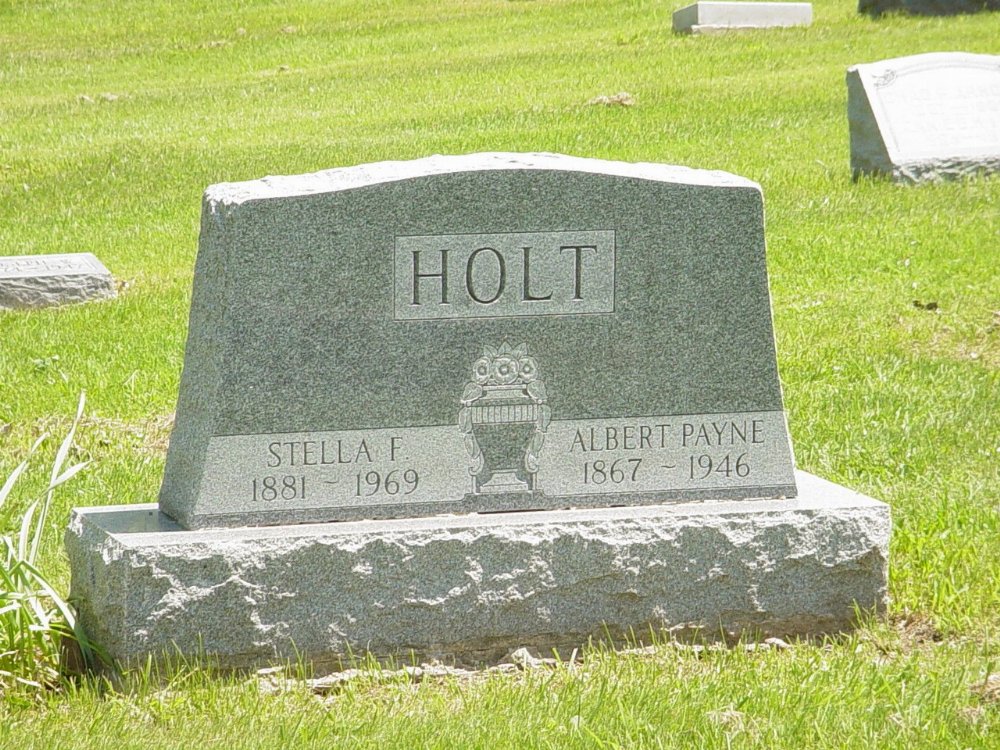  Albert Payne Holt and Estelle B. Farmer Headstone Photo, Hillcrest Cemetery, Callaway County genealogy