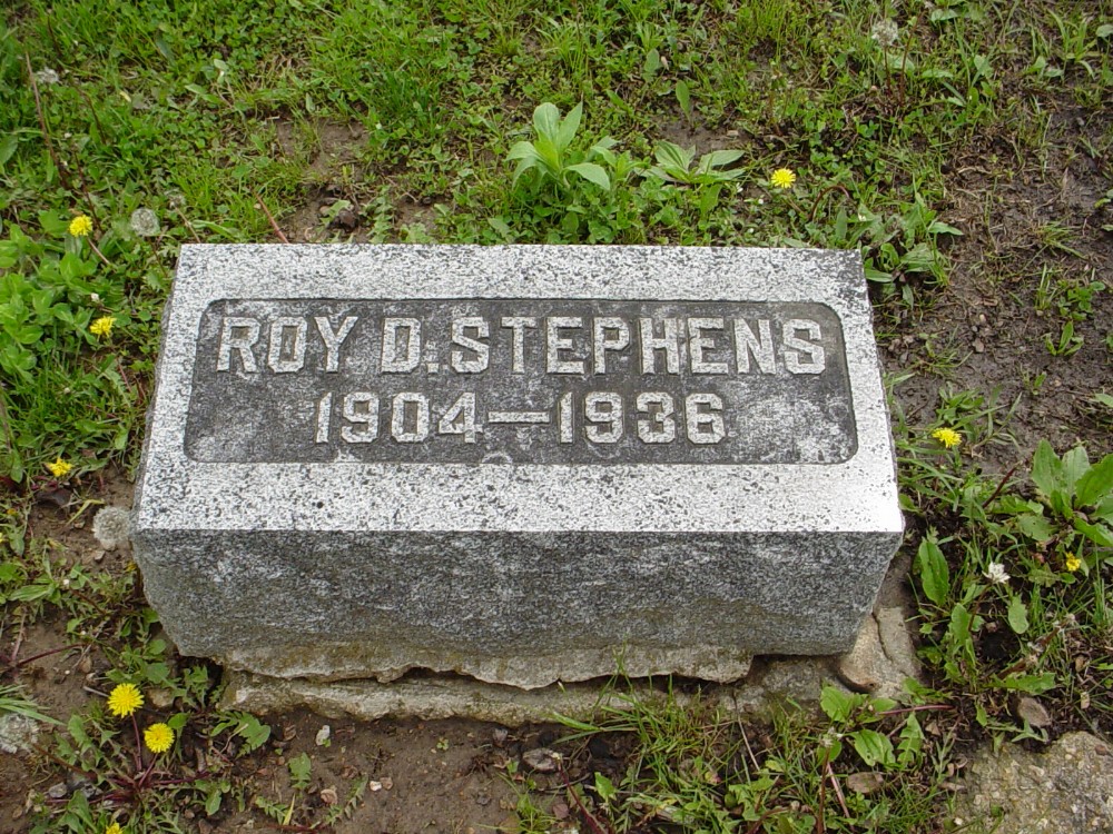  Roy D. Stephens Headstone Photo, Hillcrest Cemetery, Callaway County genealogy