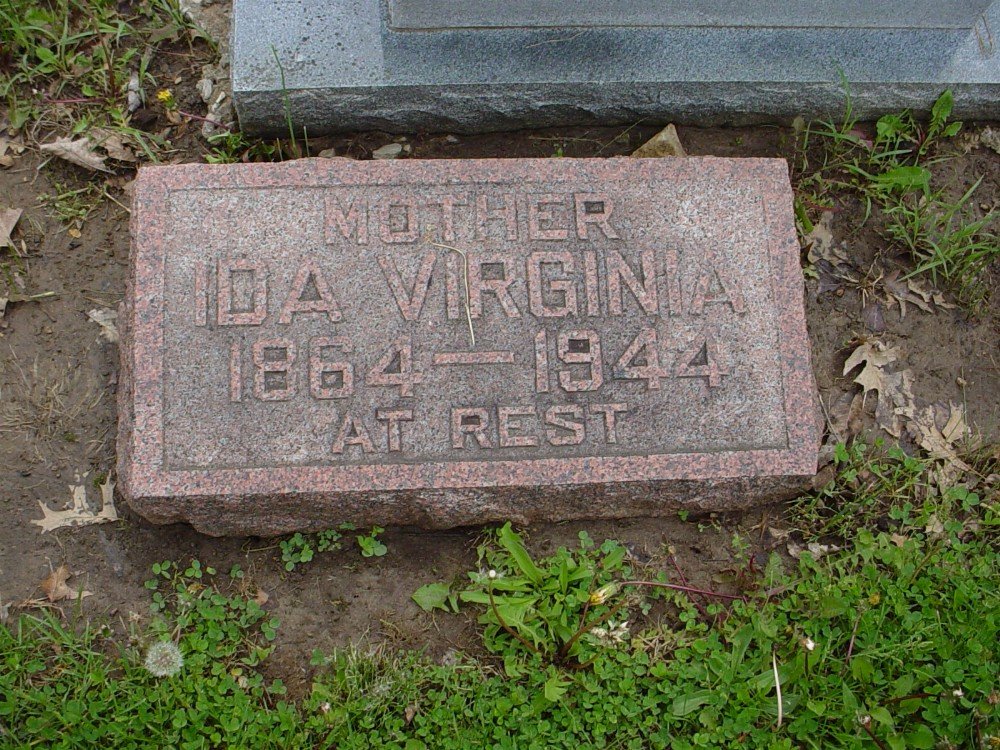  Ida Virginia Berry Dawson Headstone Photo, Hillcrest Cemetery, Callaway County genealogy