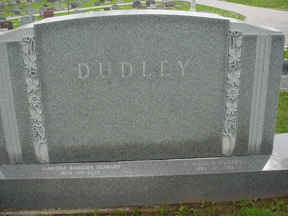  Dudley Family Headstone Photo, Hillcrest Cemetery, Callaway County genealogy