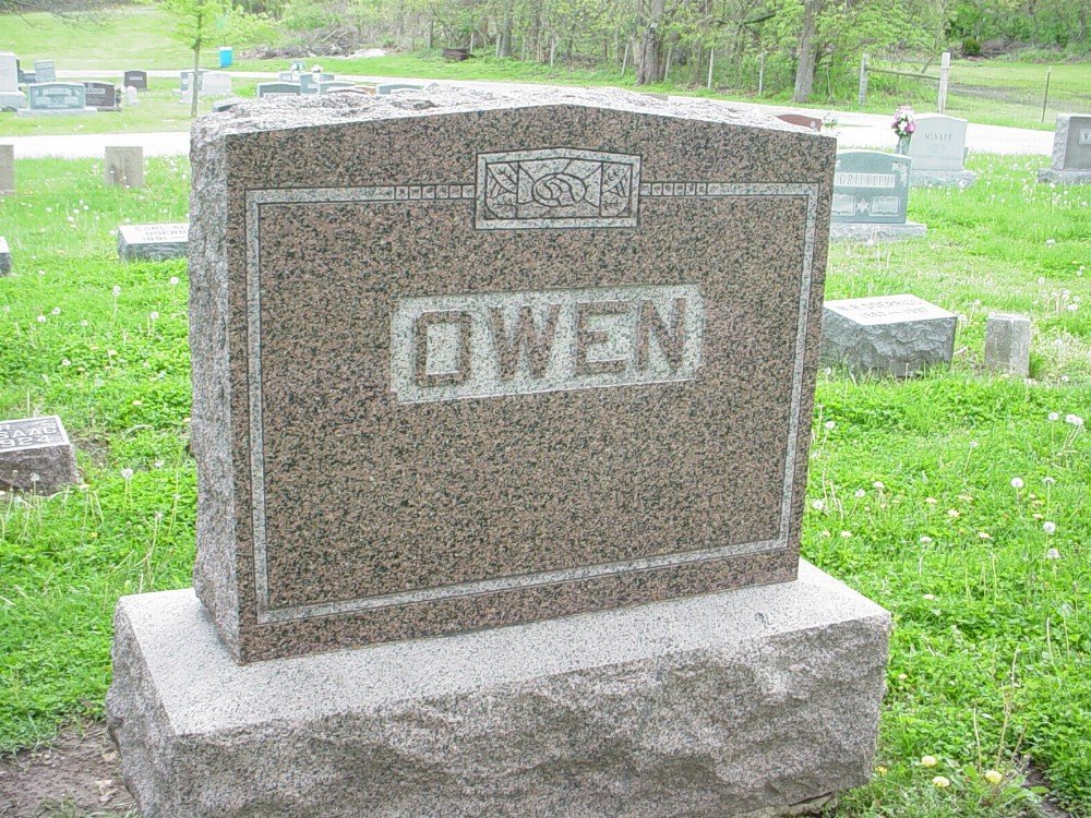  Owen family Headstone Photo, Hillcrest Cemetery, Callaway County genealogy