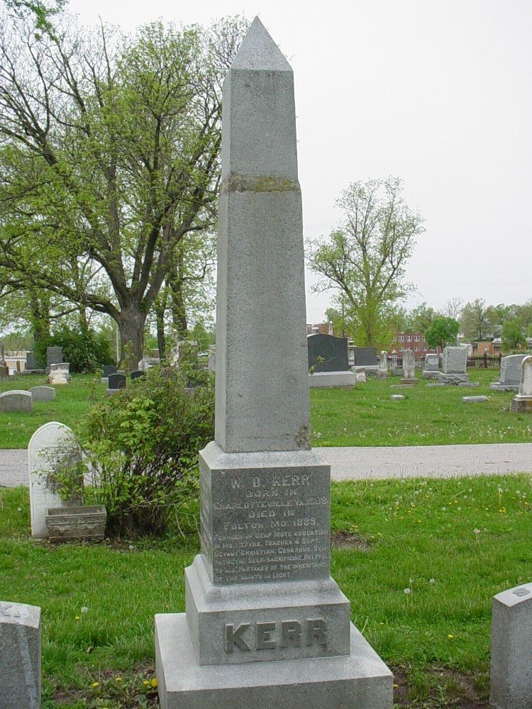  Kerr family Headstone Photo, Hillcrest Cemetery, Callaway County genealogy